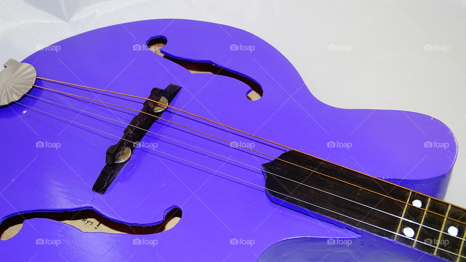 Purple vintage mandolin