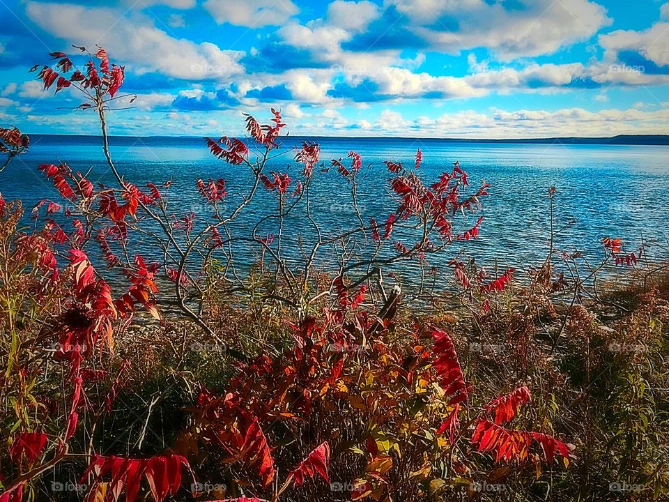 Lake Huron under Cloudy Skies