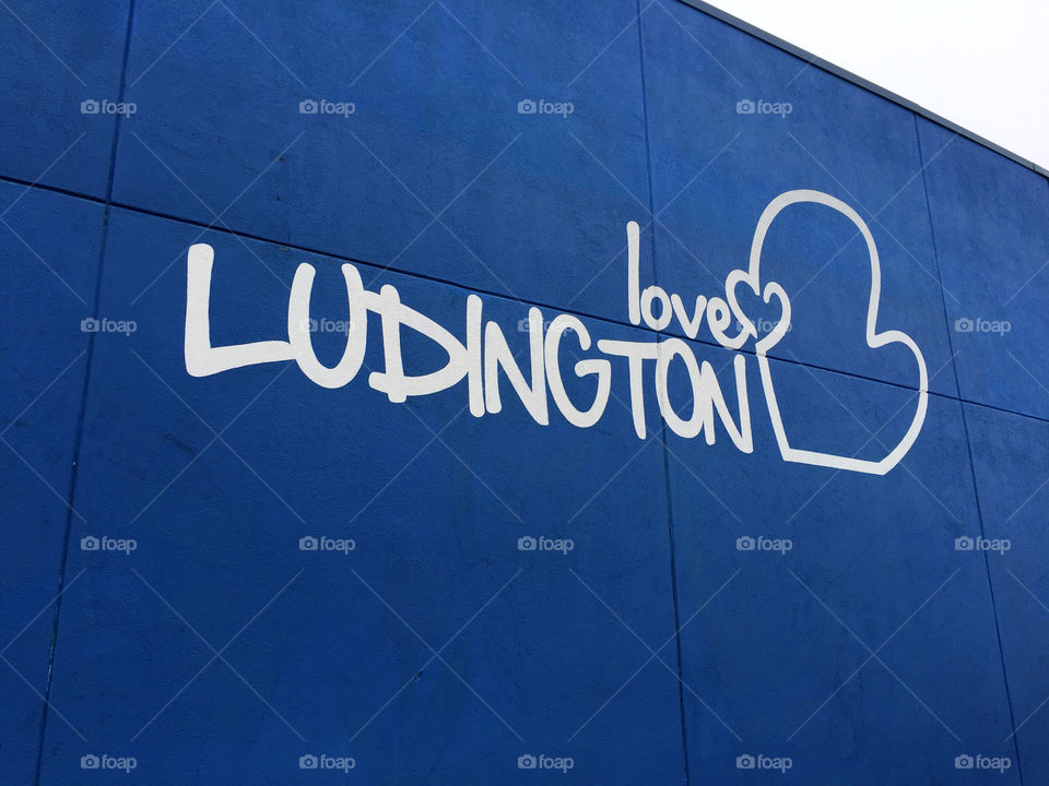 "Love Ludington" in Ludington, Michigan.