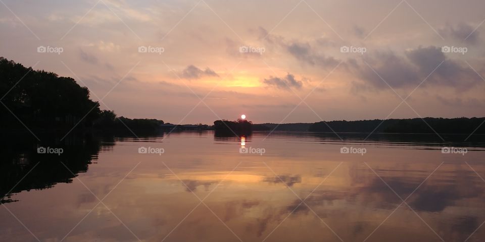 Sunset over Lake Barkley, KY