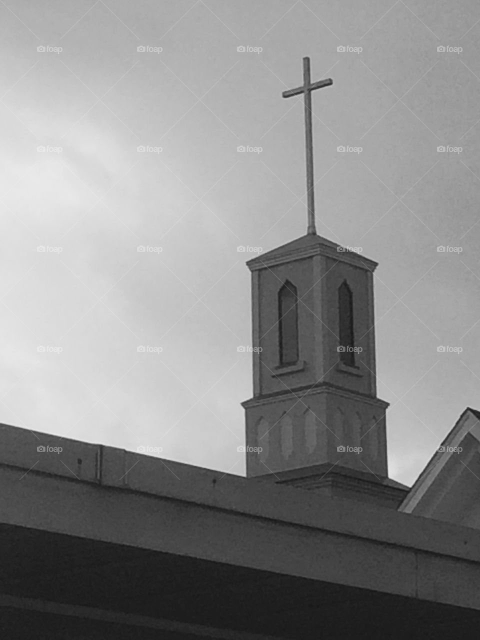 My Church. The steeple on First United Methodist Church of Jacksonville, AR