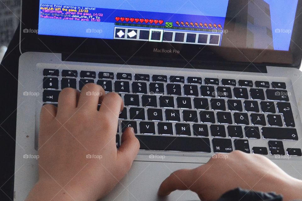 Playing games on the computer