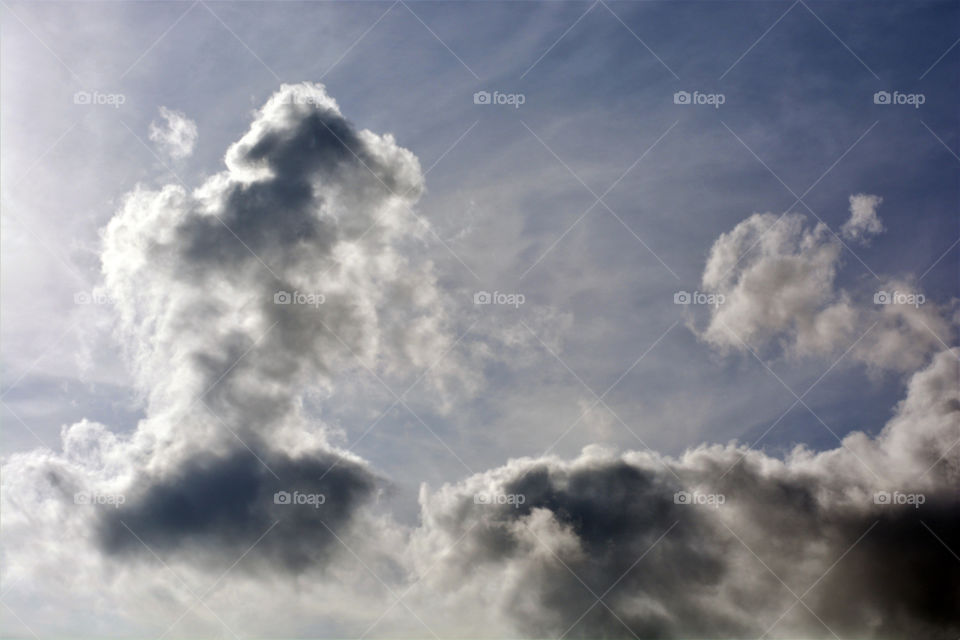 Stormy sky with clouds