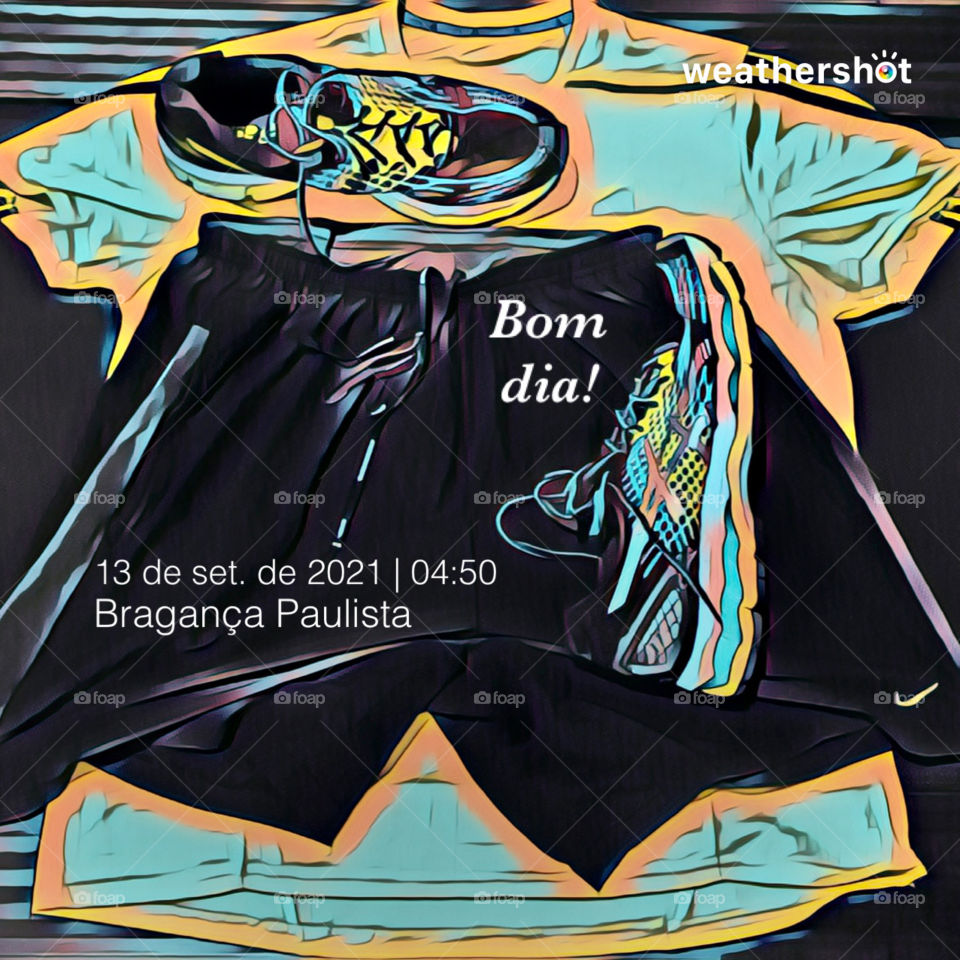 🏃‍♂️ 🇺🇸 Good Morning!  Everything ready to sweat the shirt. Let's go for a good morning jog?  Running is good for your health! / 🇧🇷 Bom dia! Tudo pronto para suar a camisa. Vamos para um bom cooper matinal? Correr faz bem para a saúde! 