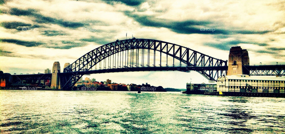 bridge storm harbor harbour by djdanmurphy