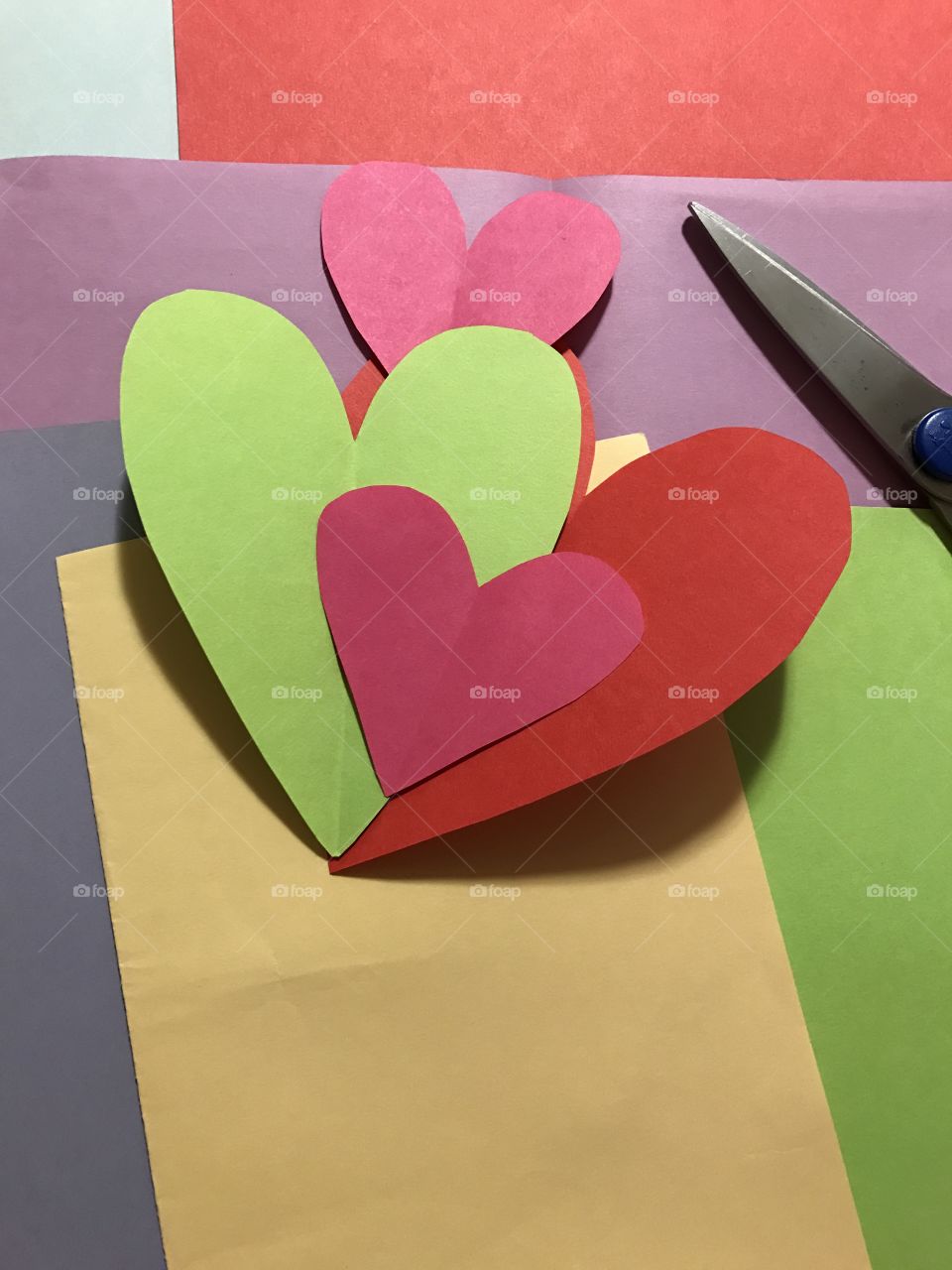 Making Valentine's Day cards