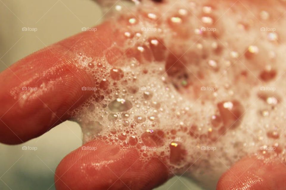 Soap on hand