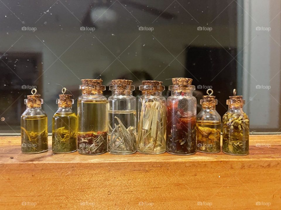 I made some different flavored olive oils 💜