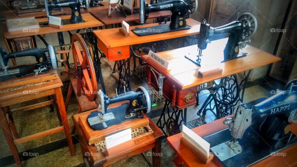 Maquinas de costura - sewing machine - museu do caraça Minas gerais Brazil