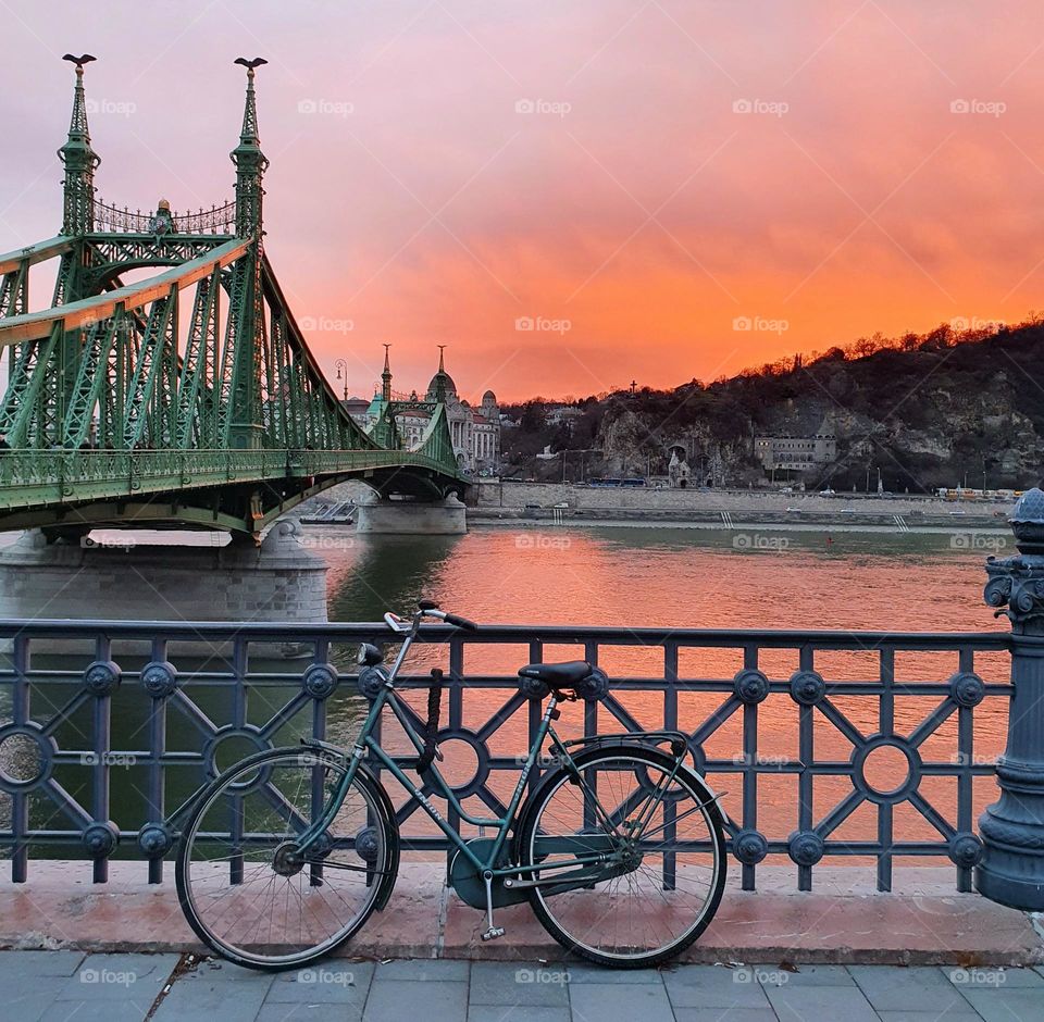 Sunset in Budapest