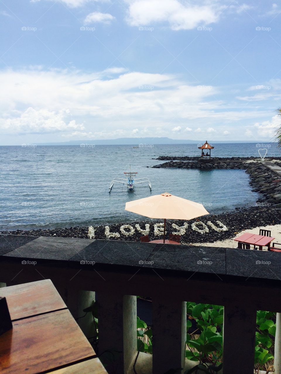 I love you, candi Bali . Rocks I love you