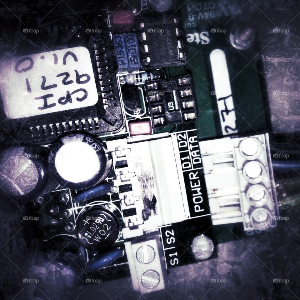 capacitor processor resistor circuit board by mrgrambo