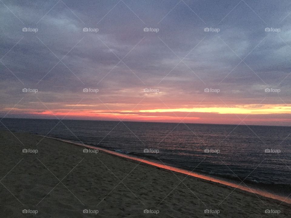 Sunset, Beach, No Person, Landscape, Sea