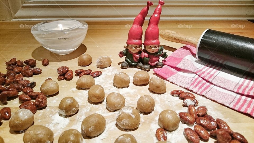 Julekaker (Christmas cookies). Julekake baking i Valdres