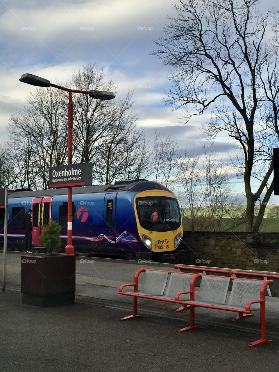 Colourful Train in UK