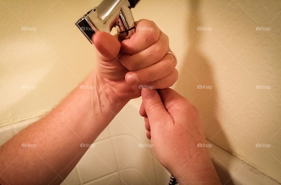 Installing a new shower head