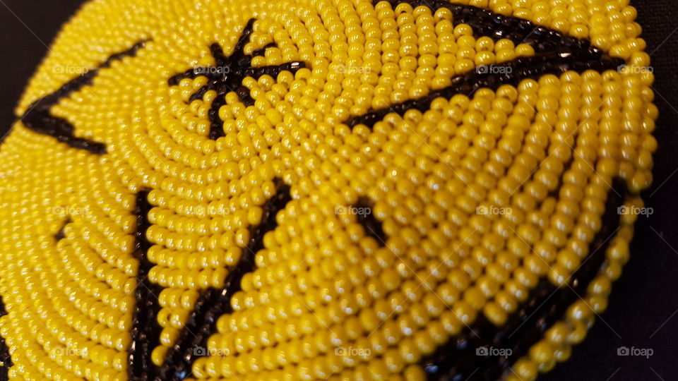 yellow beads