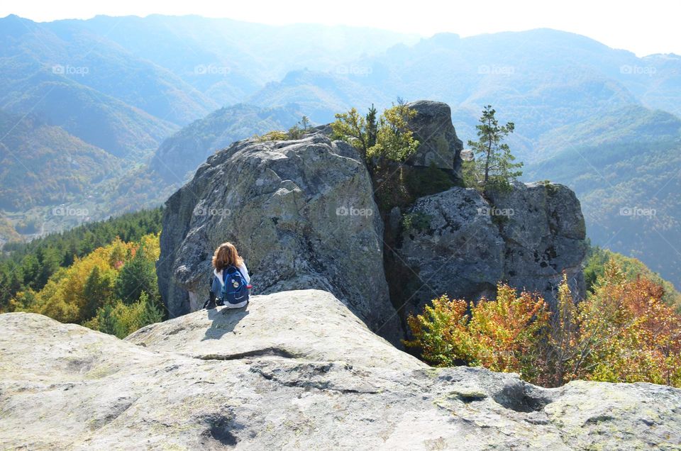 Meditating in nature