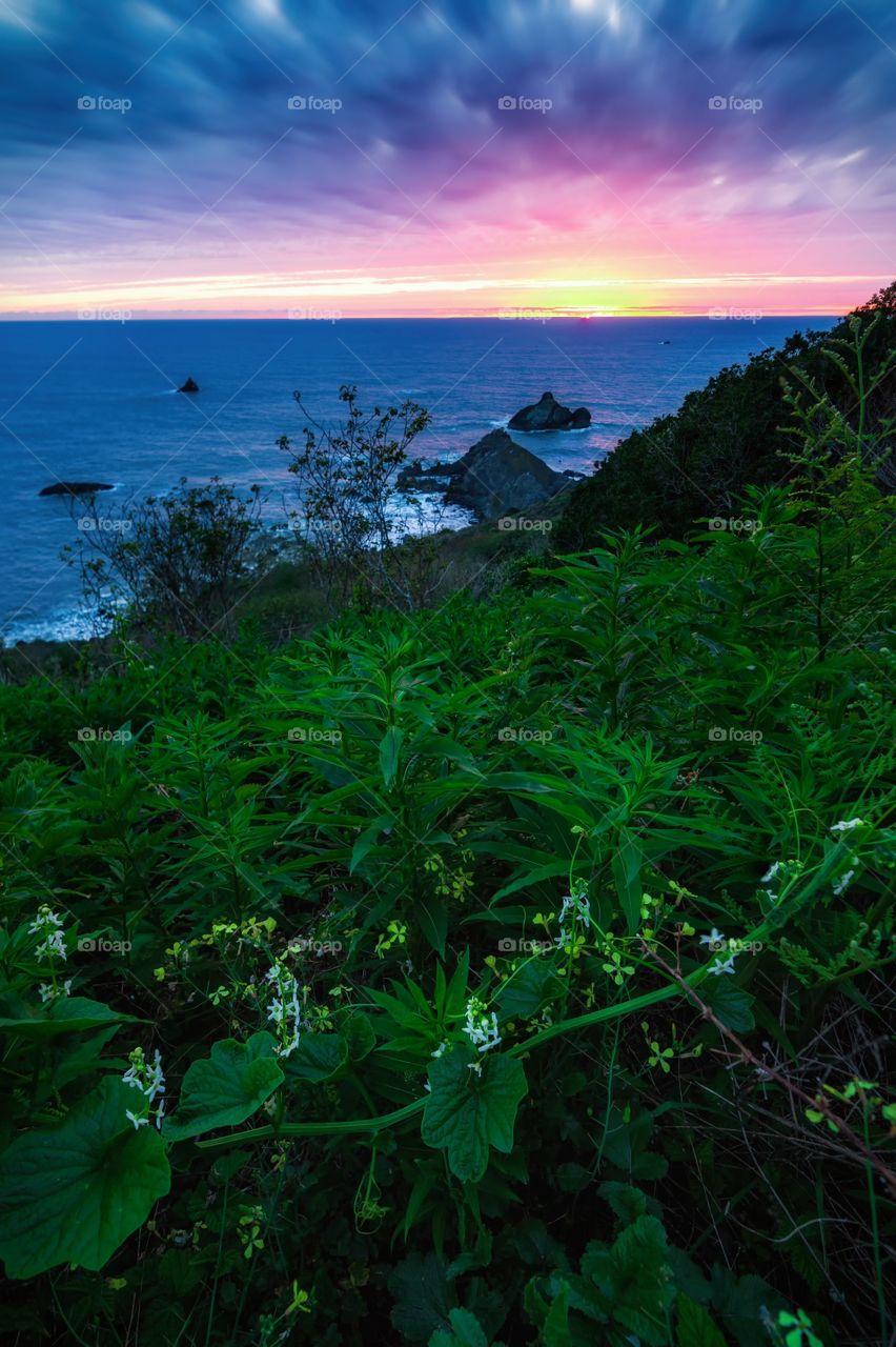 Sunset at Killer Whale Rock