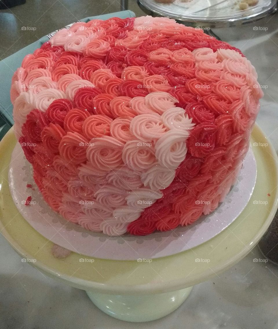 Red and Pink Cake