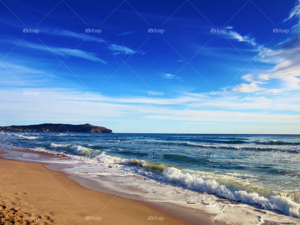 Coastline of a beach