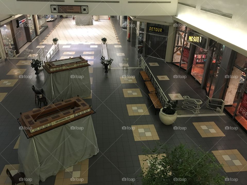 Empty mall. 
