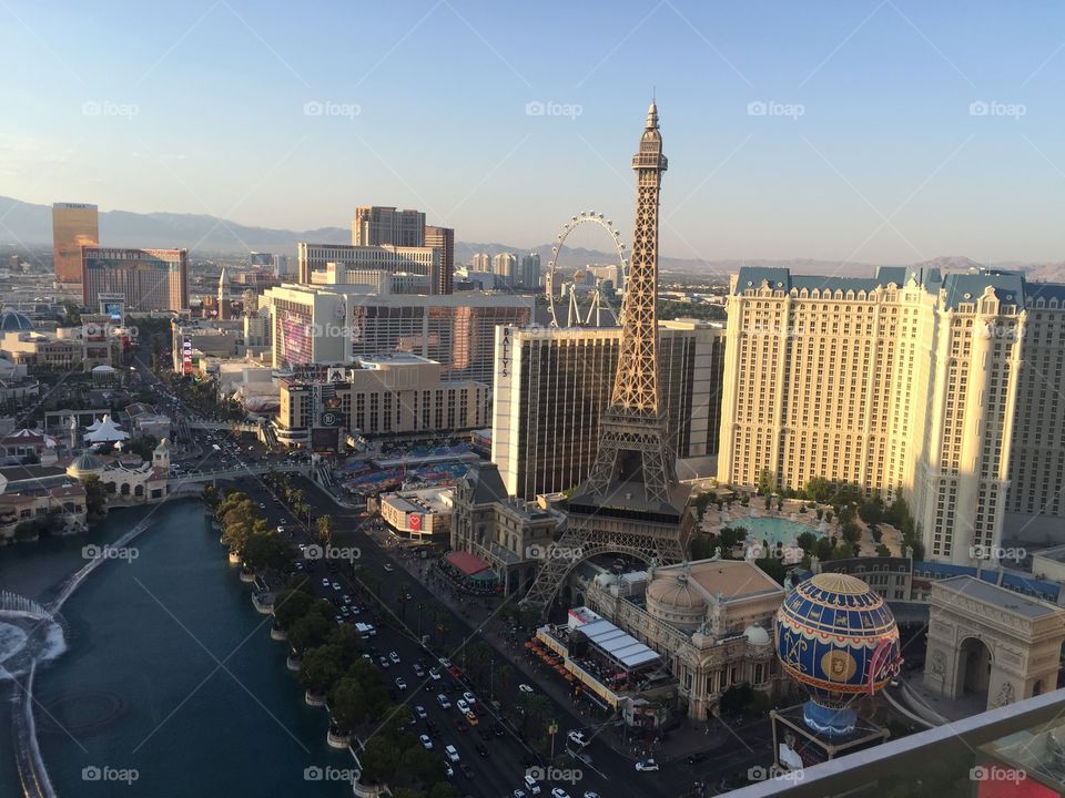 View from Metropole  hotel in Vegas