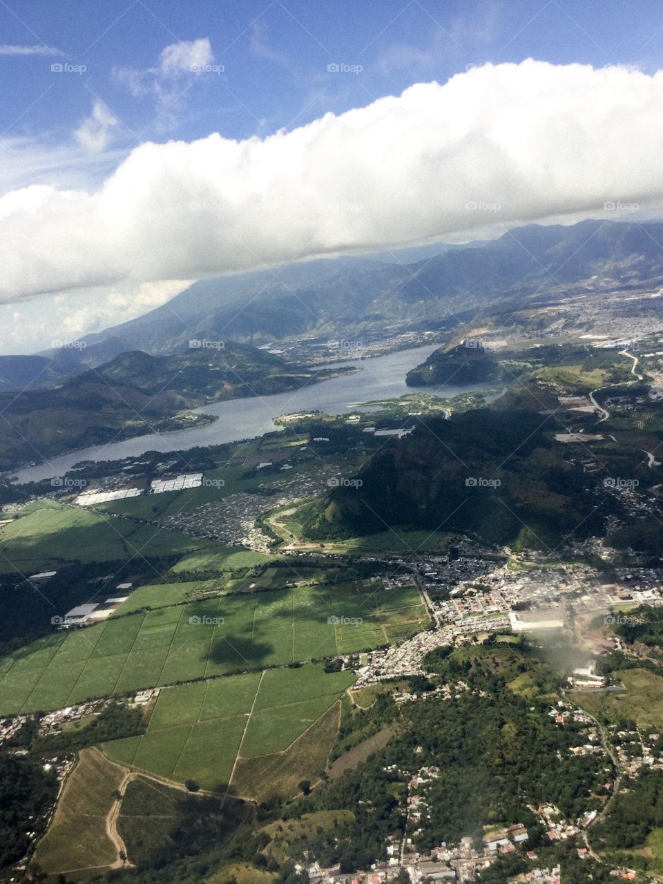 Guatemala City from the air 