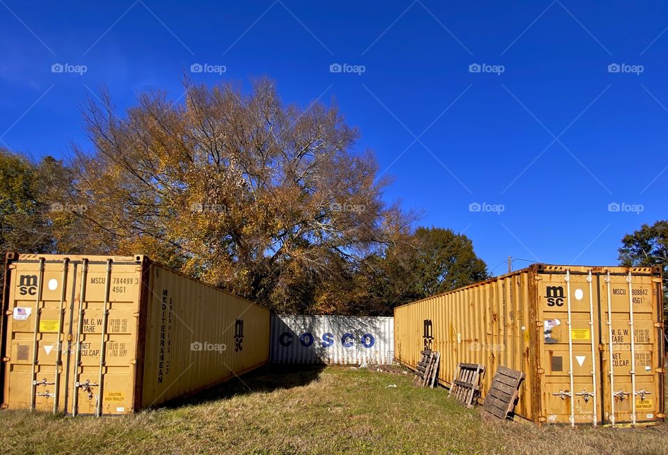 Abandoned Storage Crates