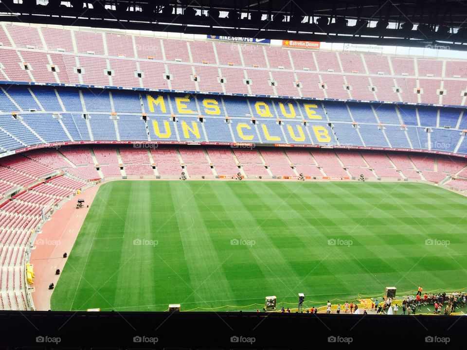 Mes que un club, FC Barcelona stadium in Spain, soccer ⚽️