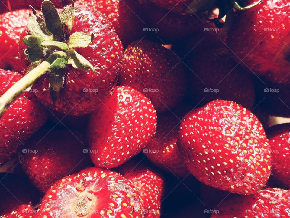 Homemade strawberry berries