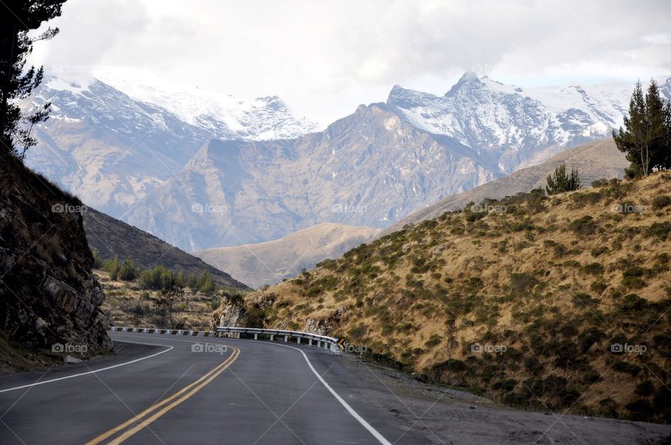 Scenic road at peru