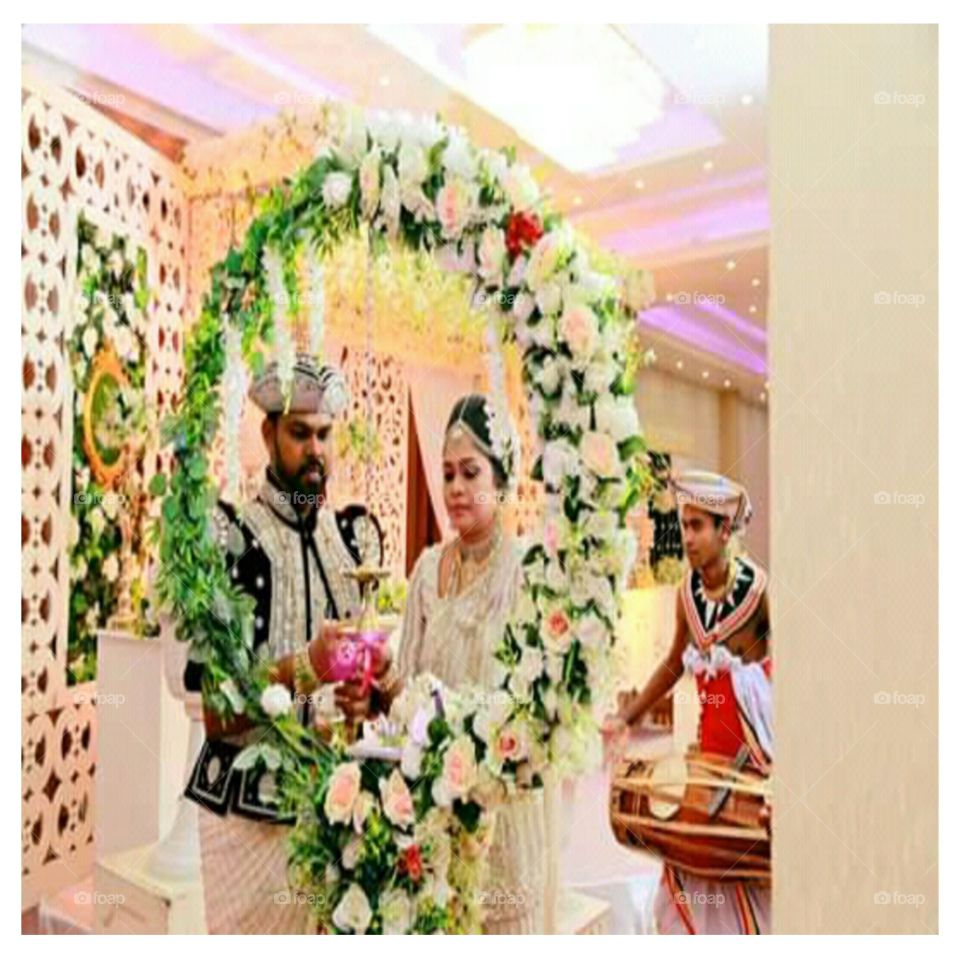 traditional wedding dress - srilanka