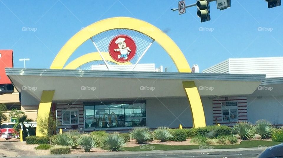 Old school McDonald's in Las Vegas, Nevada 