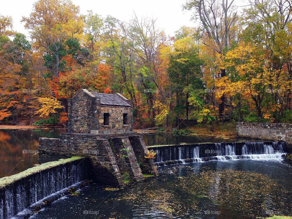 Autumn at Speedwell Lake in Morristown, New Jersey