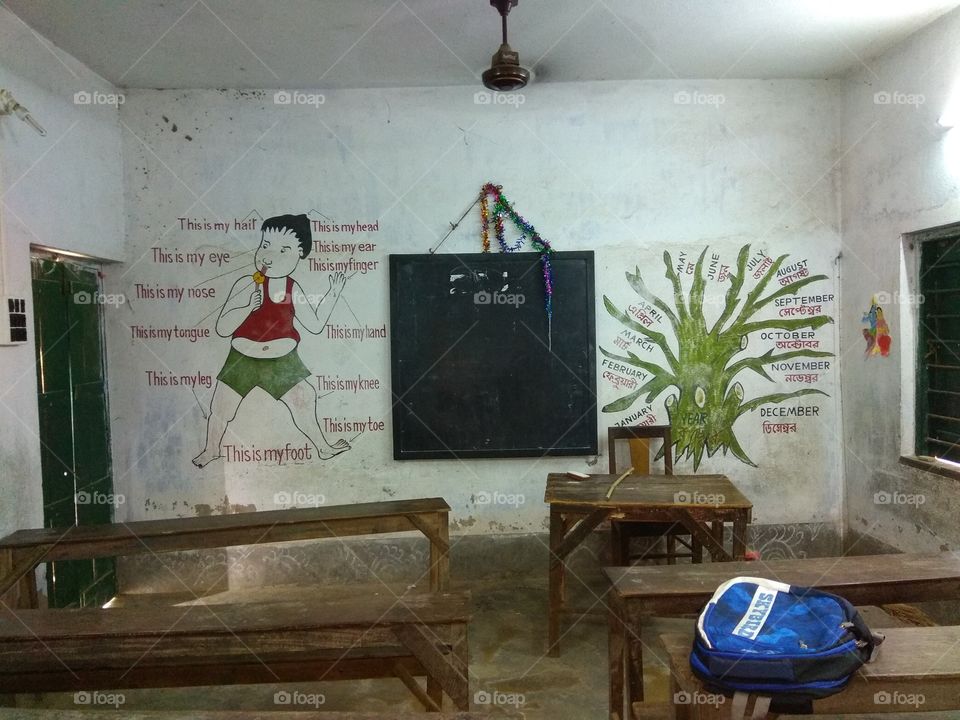 A indian old school class room