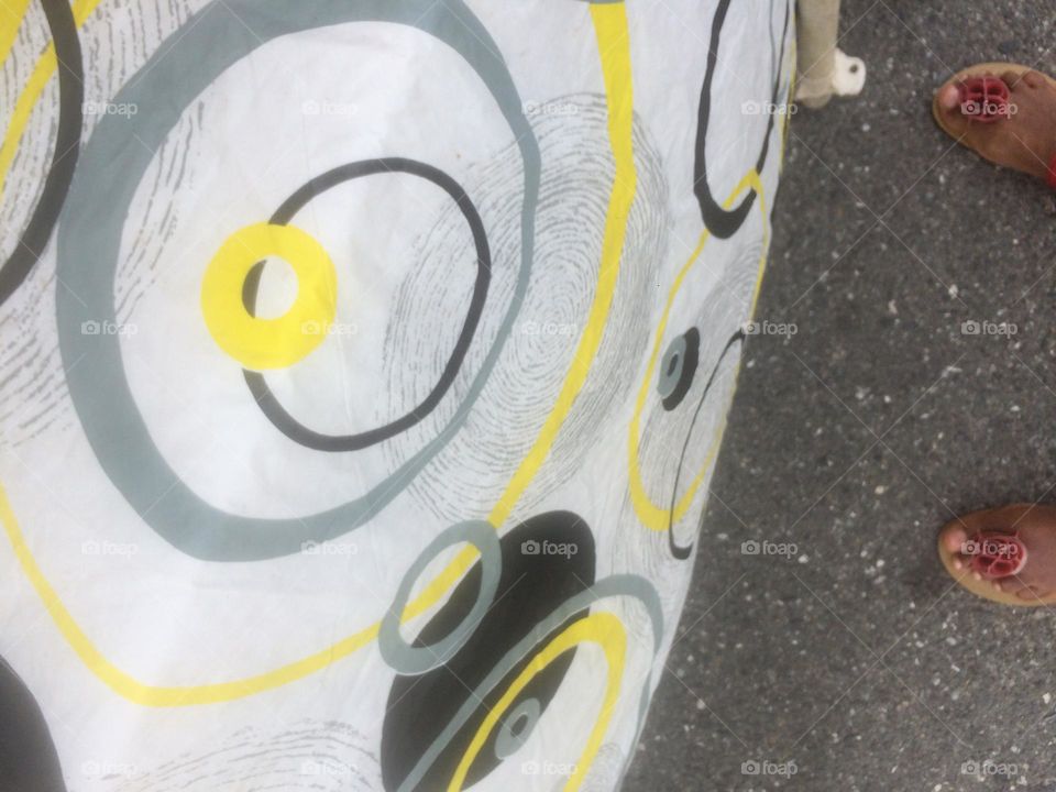 Circle Patterned Table Cloth