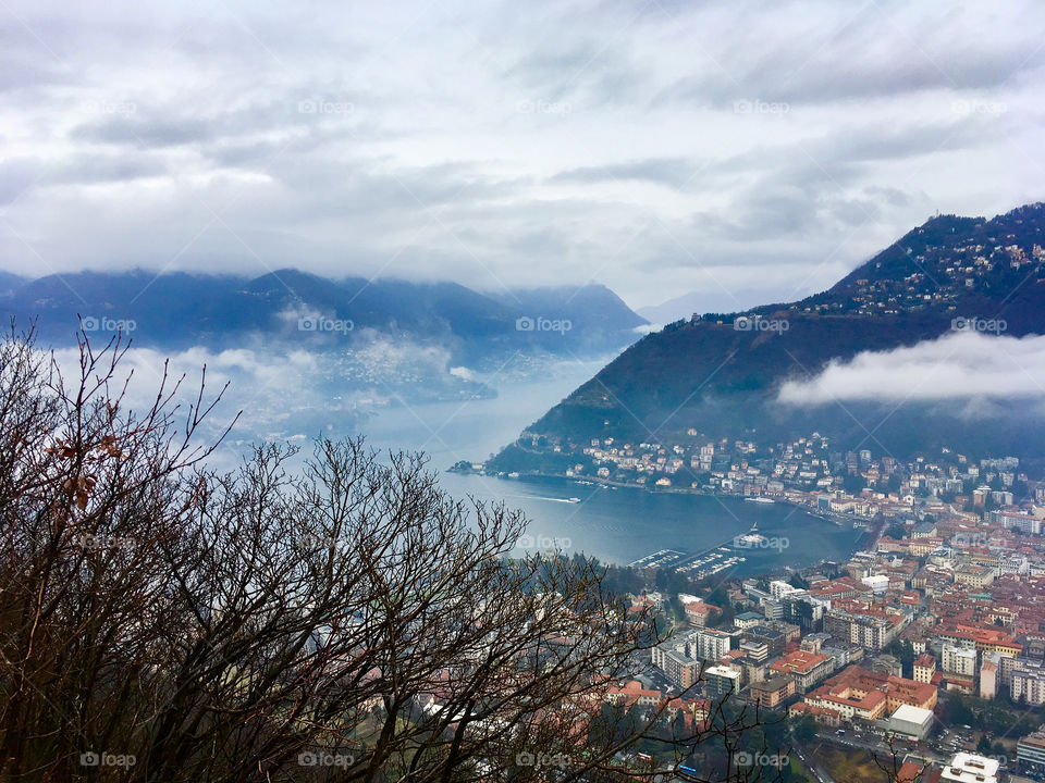 breathtaking panorama of Como and its lake