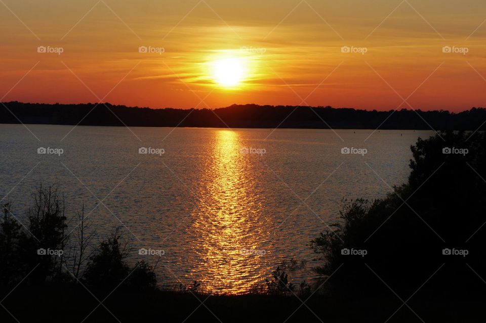 Scenic view of sunset