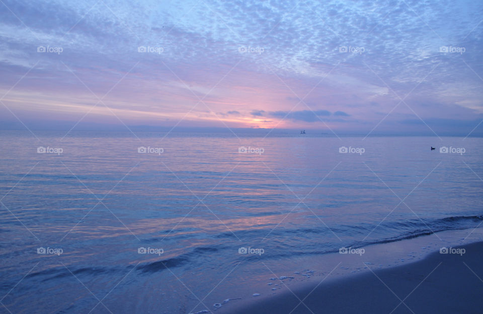 Sunrise over the Baltic sea