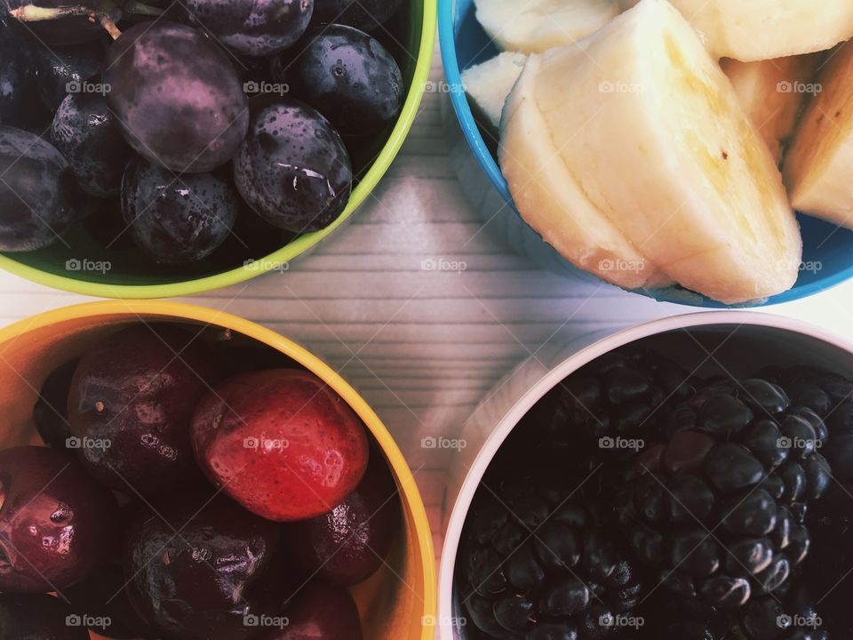 Fresh fruits for snacks