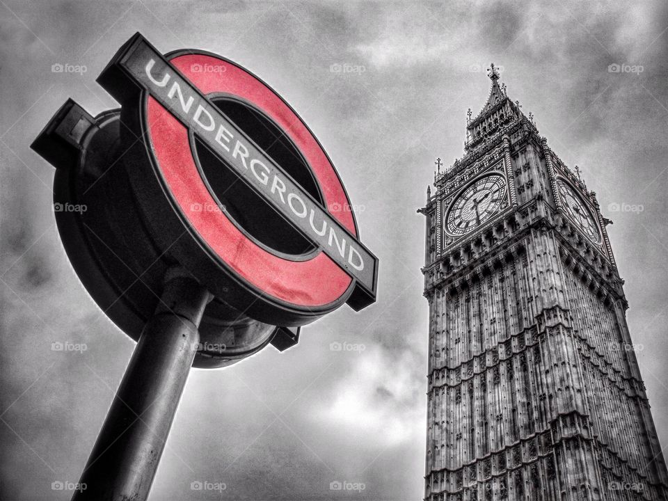 Big Ben and London Underground 