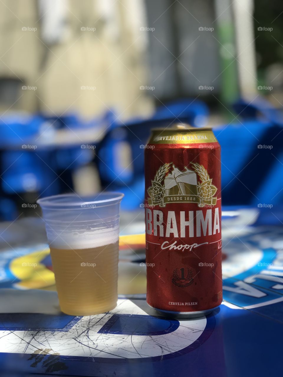 Cerveja Brahma do lado de fora do Maracanã 