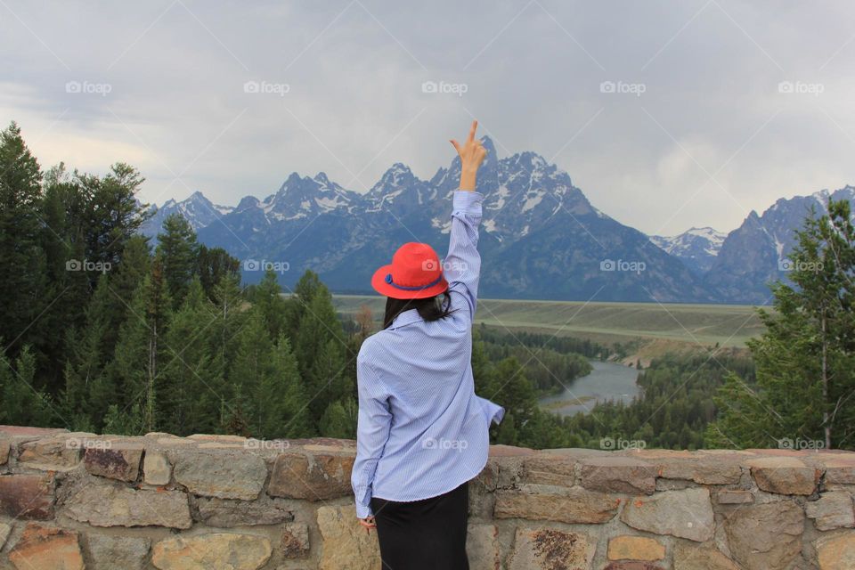 wonderful vacation happiness in Yellowstone 