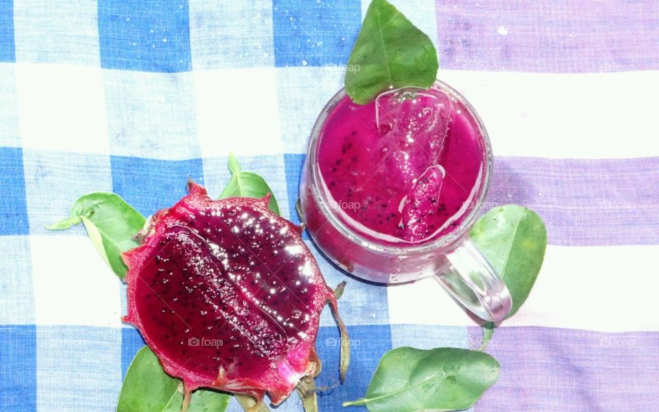 Homemade juice - Dragon fruit