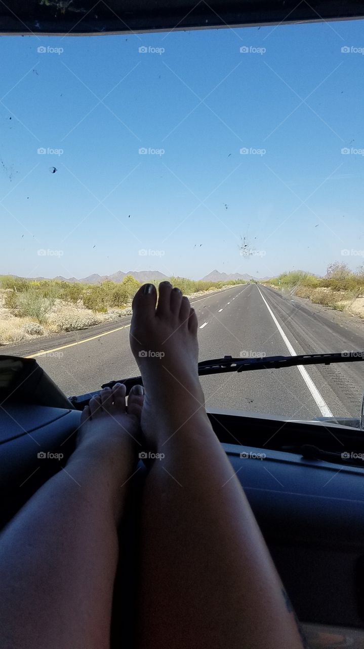 when you live in a truck, relaxation is where you find it