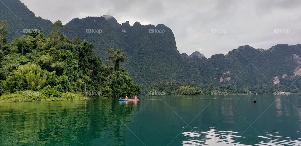 Lake kayaking