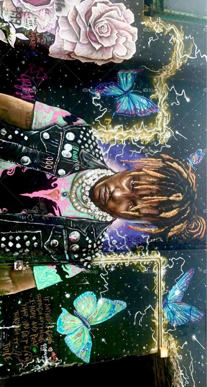 Chicago art, juice wrld mural 