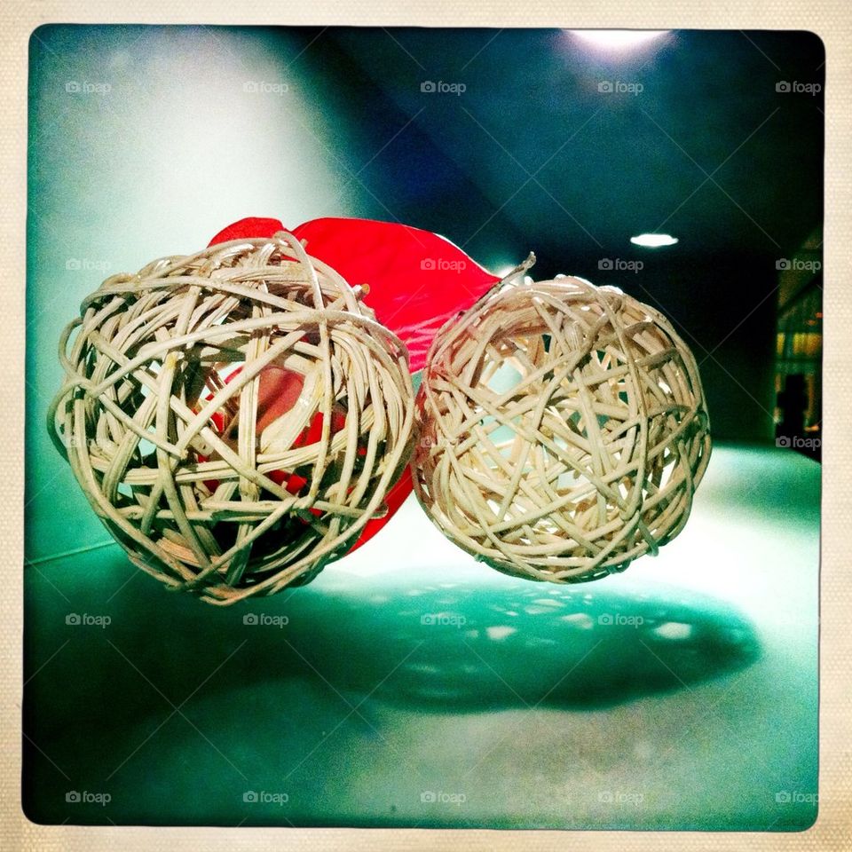 Balls of bamboo