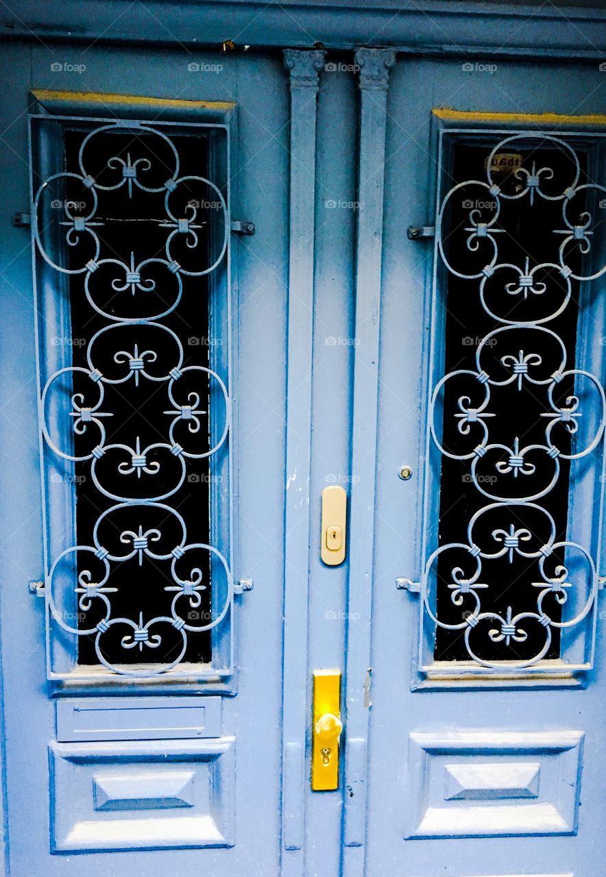 Blue door